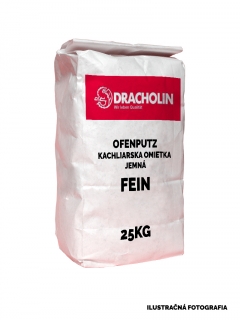 DRACHOLIN, kachliarska omietka FEIN, biela, 0-1mm, vrece 20 kg