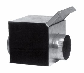 Filter EBX 125, pozink, izolovaný min,vlnou, kovová umývateľná filtračná mriežka, o125 mm