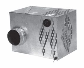 Ventilátor DU6 COMBITHEM, ťažnotlačný, 600 m3/h, bimetal klapka, príruby o160 mm