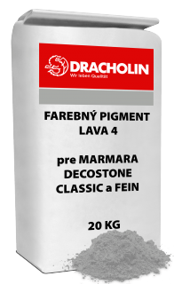 DRACHOLIN, LAVA 4 farebný pigment pre MARMARA DECOSTONE CLASSIC a FEIN 20 kg