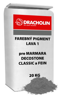 DRACHOLIN, LAVA 1 farebný pigment pre MARMARA DECOSTONE CLASSIC a FEIN 20 kg