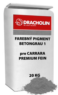 DRACHOLIN, BETONGRAU 1 farebný pigment pre CARRARA PREMIUM FEIN 20 kg